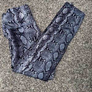 Victoria’s Secret snake skin pattern, leggings, high waisted V